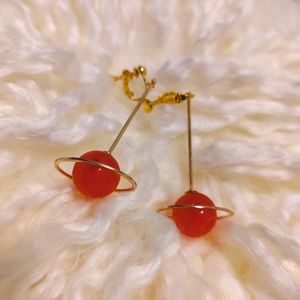 Saturn-shaped Ear Clips